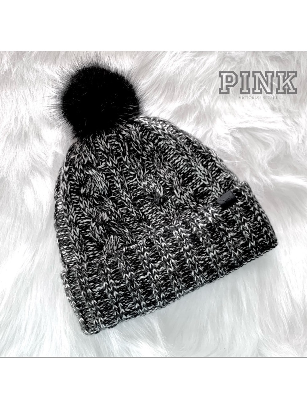 VS PINK Pom Pom Beanie